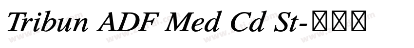 Tribun ADF Med Cd St字体转换 Tribun ADF Med Cd St字体转换